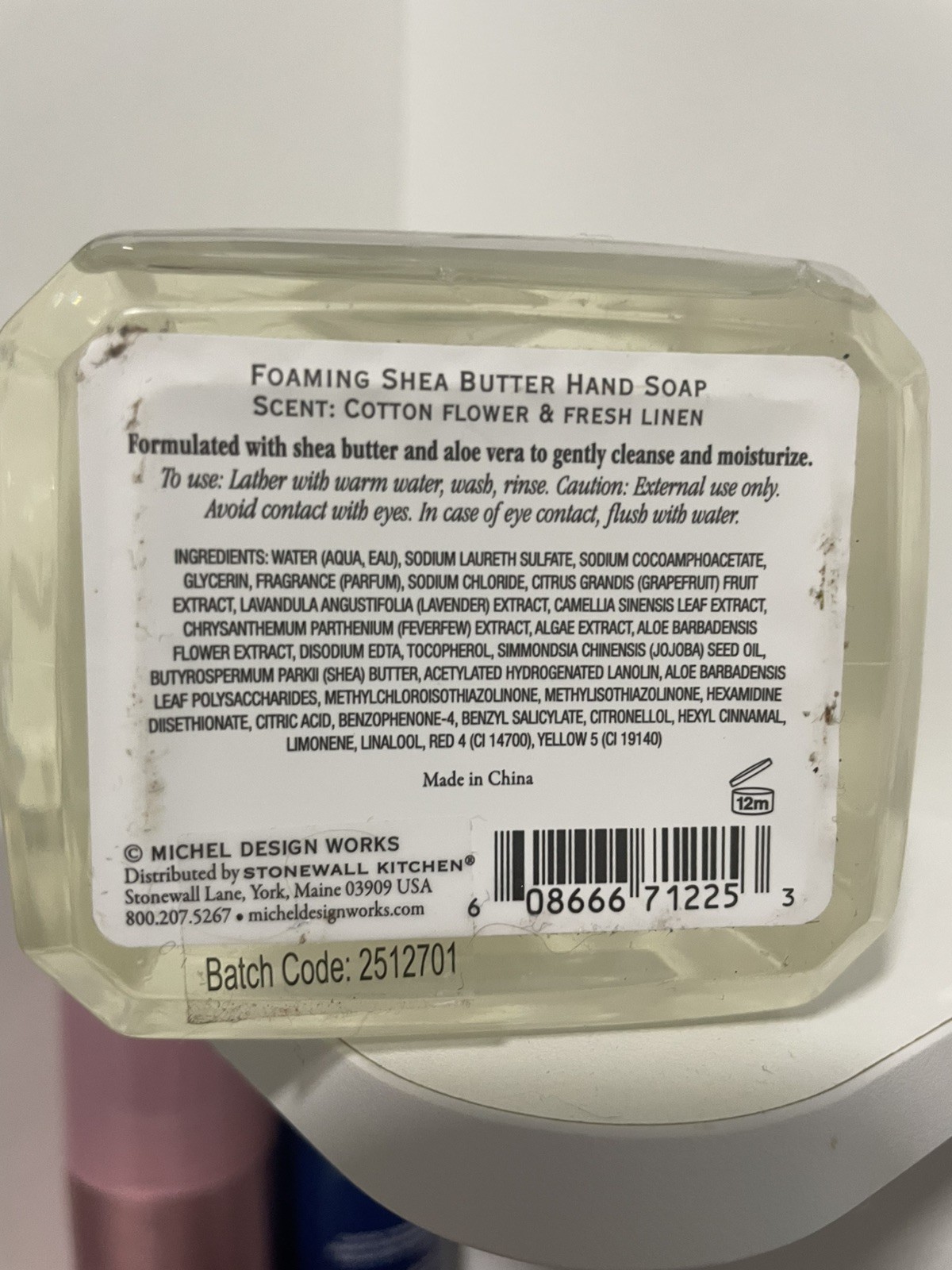 Michel Design Works Foaming Shea Butter Hand Soap 17.8 Oz. Indigo Cotton