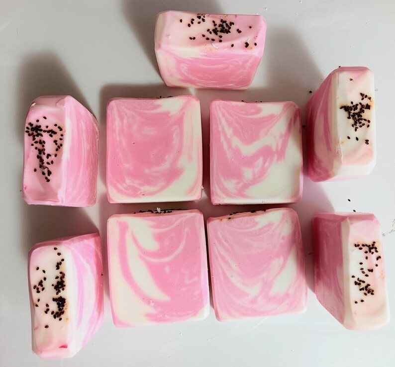 Citrus Garden Cold Process Soap | Geranium Grapefruit Spearmint Handmade Soap