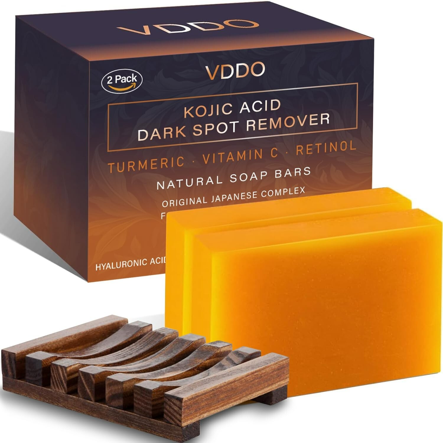 VDDO-Kojic-Acid-Soap Turmeric – Dark spots / Vitamin C, E, Retinol, Collagen