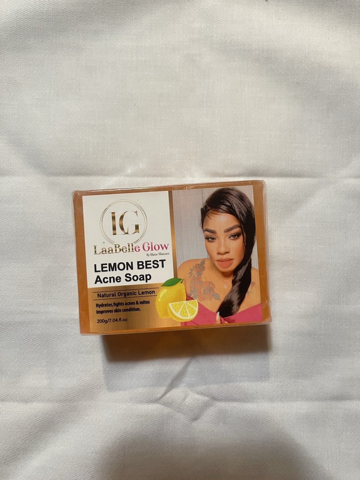 3x Handmade Lemon Soaps Skin Whitening Dark Spots Acne Brightening-Glossy 200G