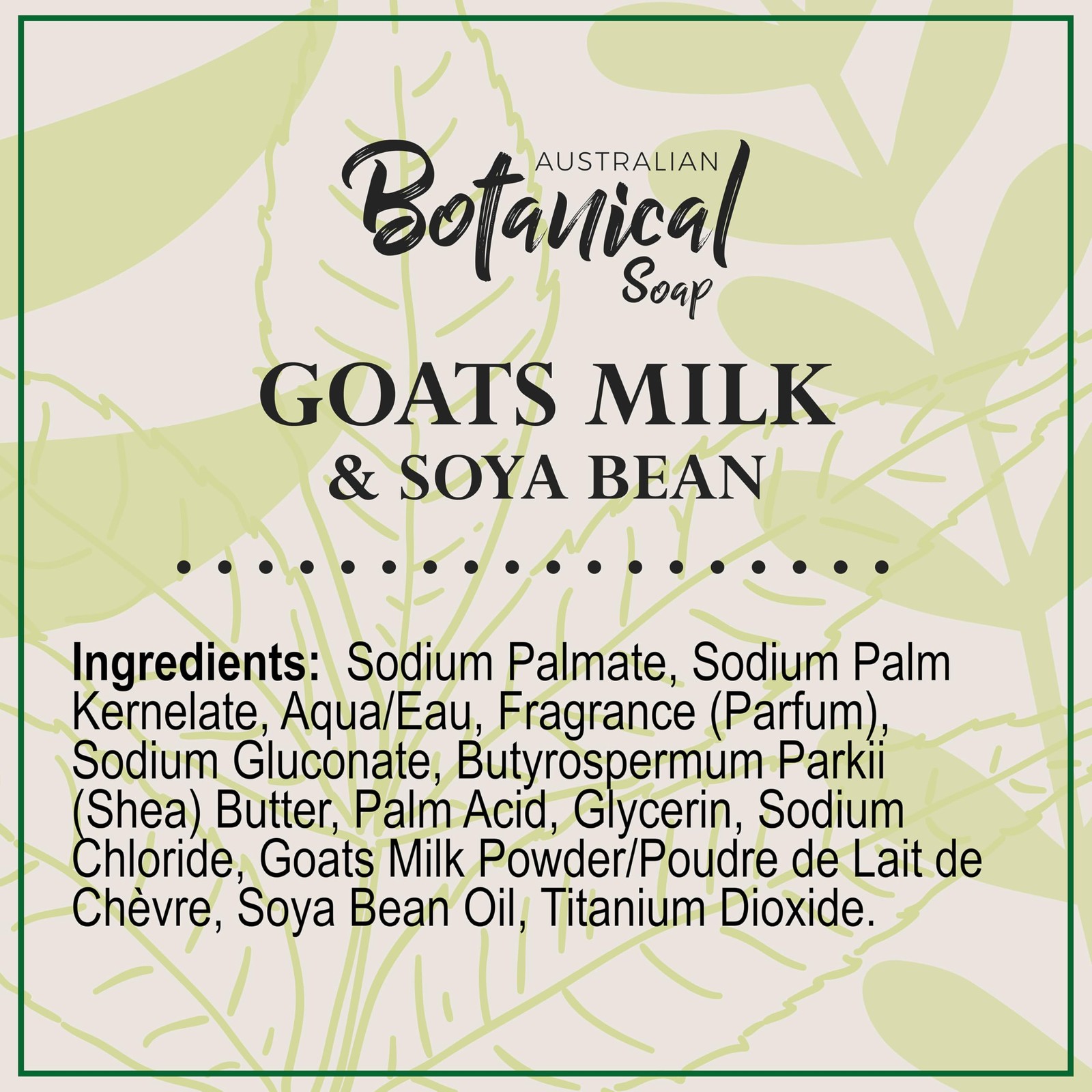 Australian Botanical Soap 6.5 OZ Pack of 4, Goat Milk Ounce (Pack 4)