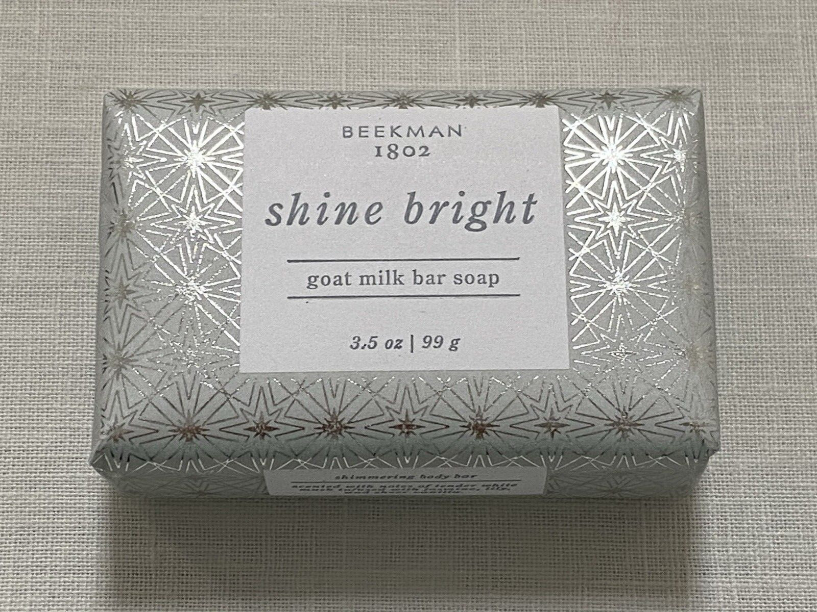 3 Beekman 1802 Goat Milk Soap 3.5oz Bars Bundle Gift Box Pure Honey Grape Shine