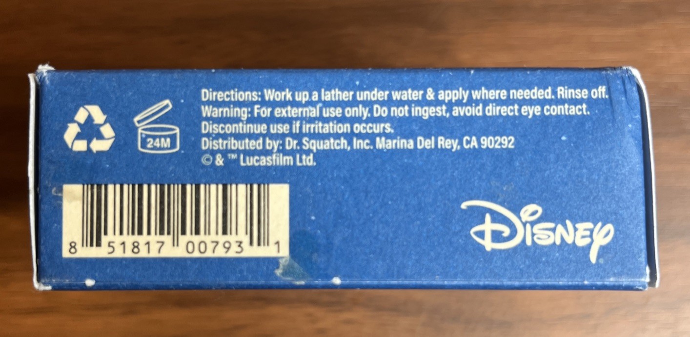 Dr Squatch Star Wars Only Hope Natural Soap Limited Edition Zero Grit New 5 Oz