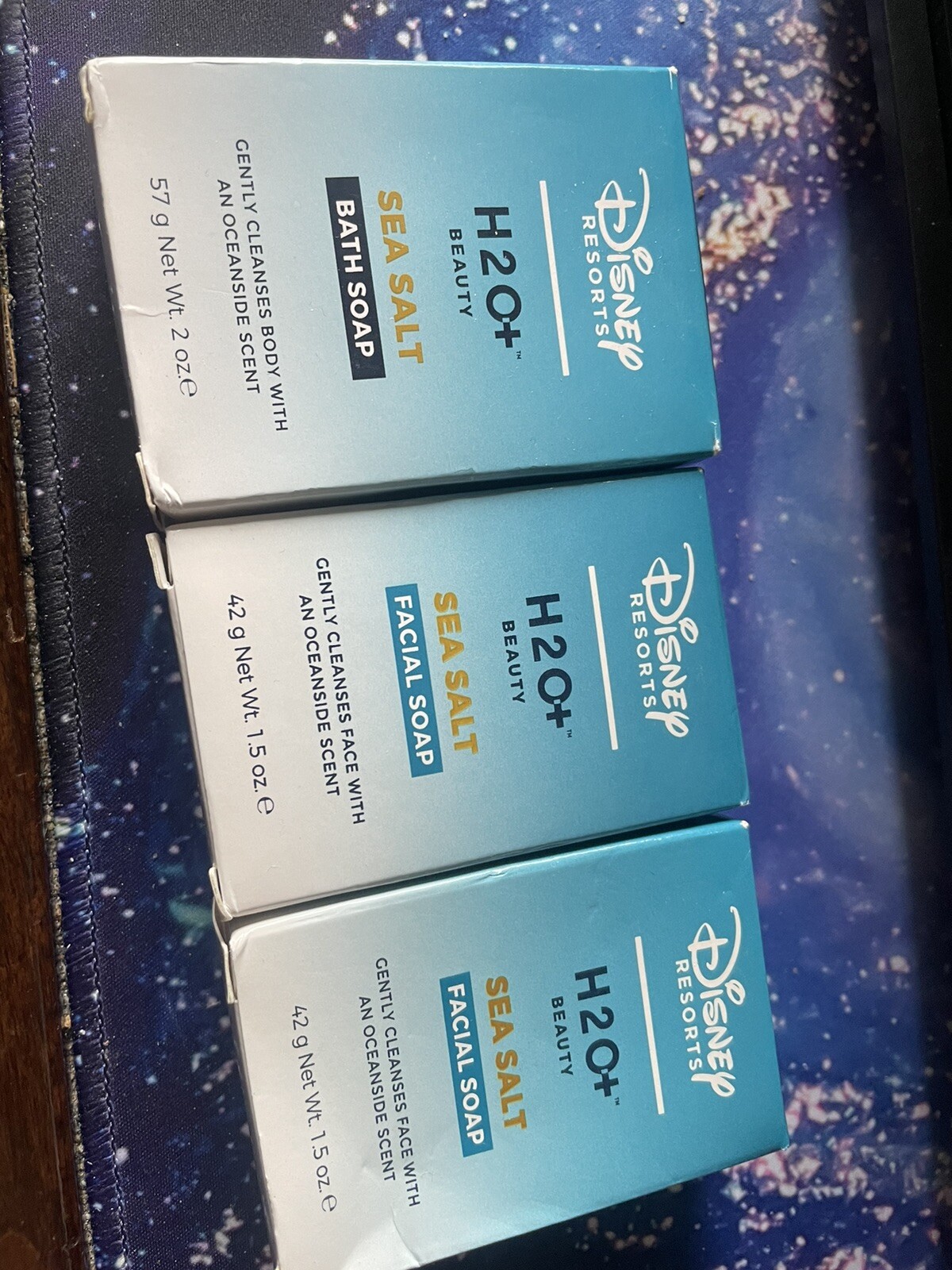 NEW Disney World resort H2O+ Beauty sea salt Facial Soap Bath Soaps New 3 Total