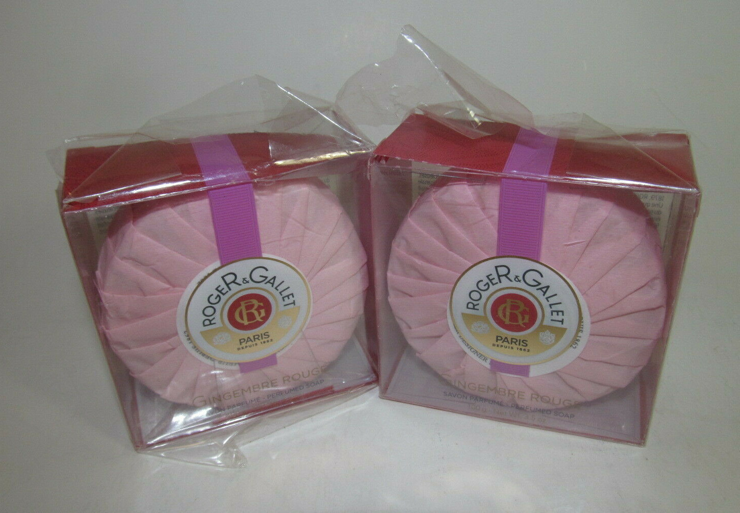 Brand NEW Roger & Gallet Gingembre Rouge Perfumed Soap 2 X 100g *US SELLER*