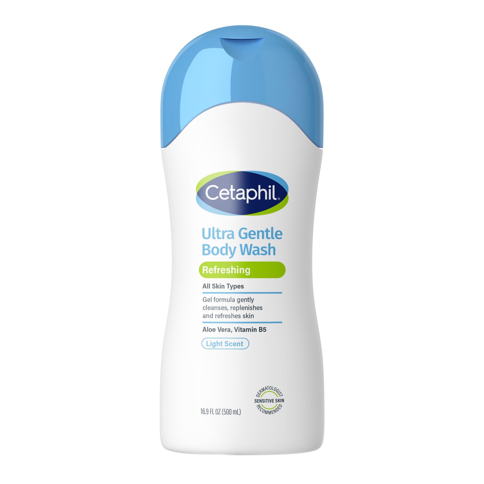 Cetaphil Ultra Gentle Refreshing Body Wash, 16.9 Fl Oz (Pack of 1), No Colour