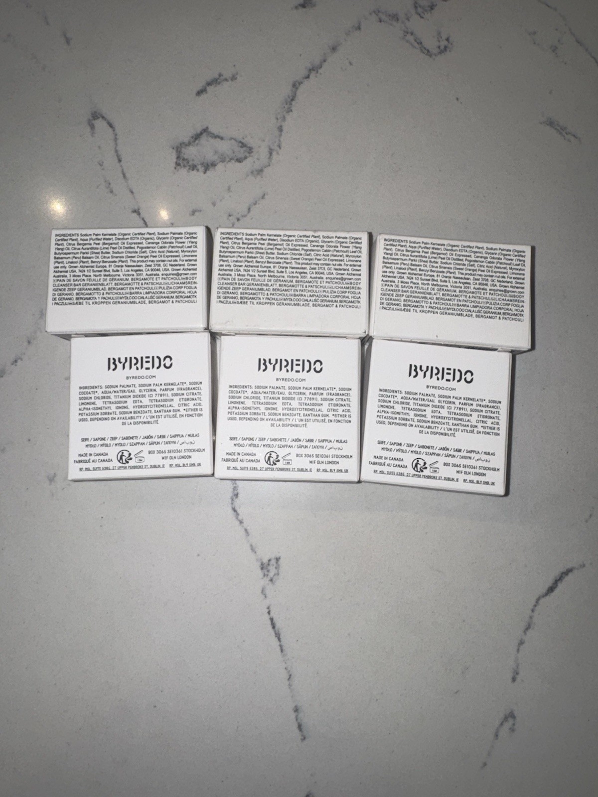 Byredo x Grown Alchemist Soap Bars Bundle NIB