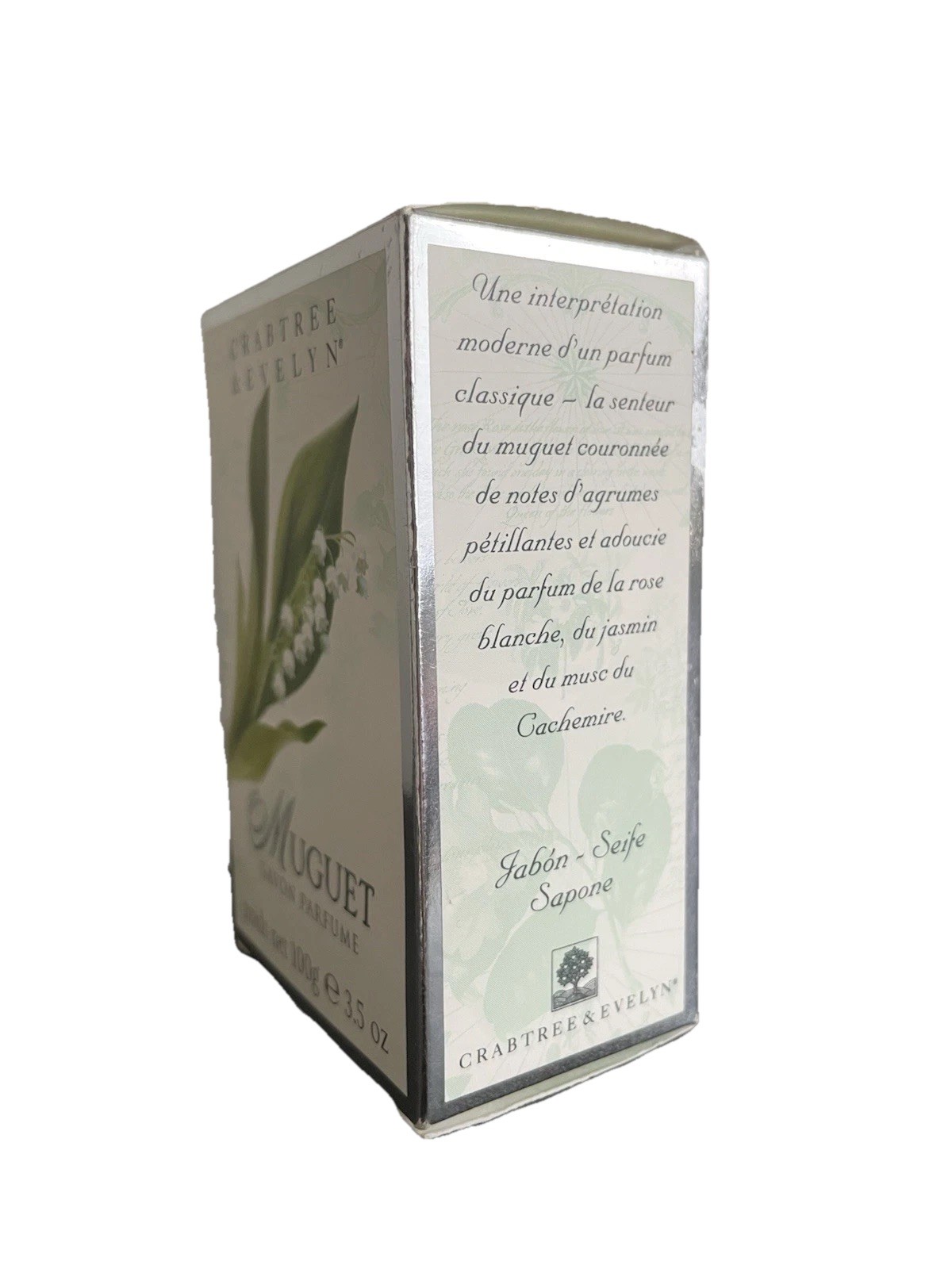 Lily Of The Valley Muguet Perfumed Bath Bar Soap Crabtree Evelyn Vintage 3.5 oz