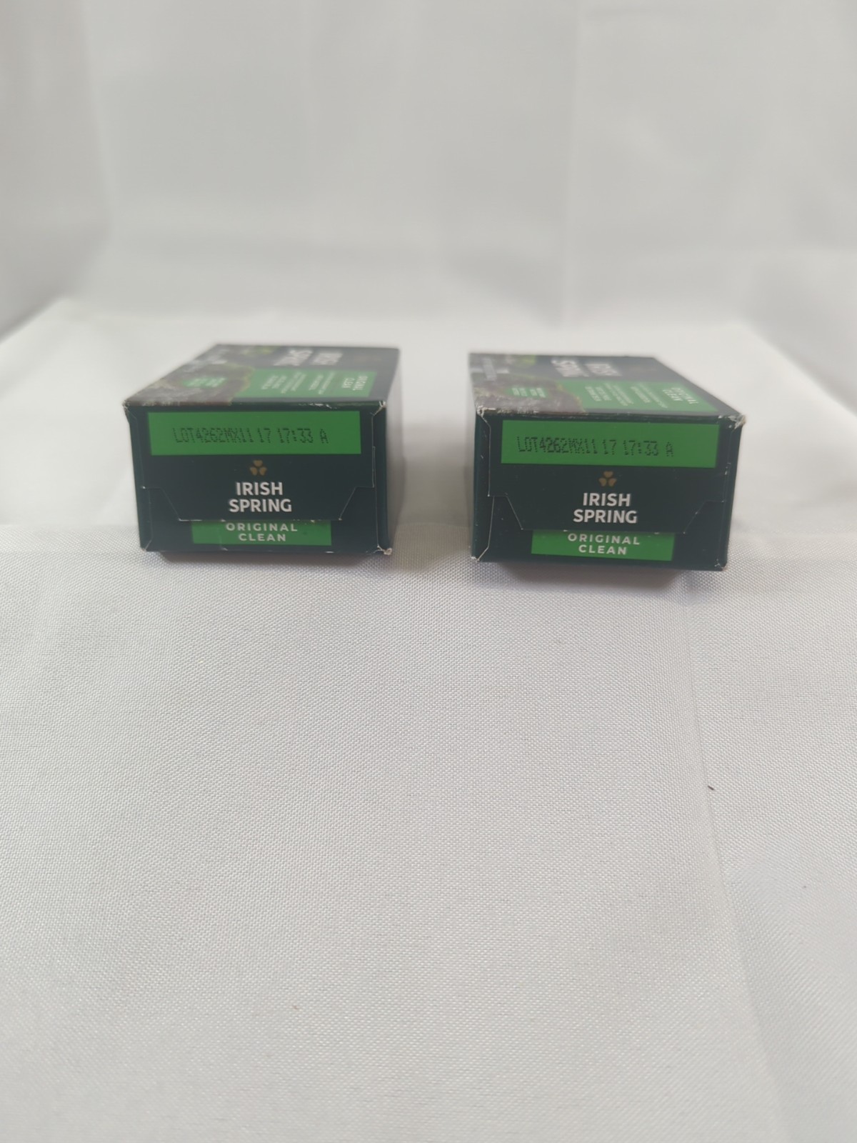 Irish Spring 2ct Original Clean 3.7 oz Soap Bars W/Flaxseed Oil Made in Mexico
