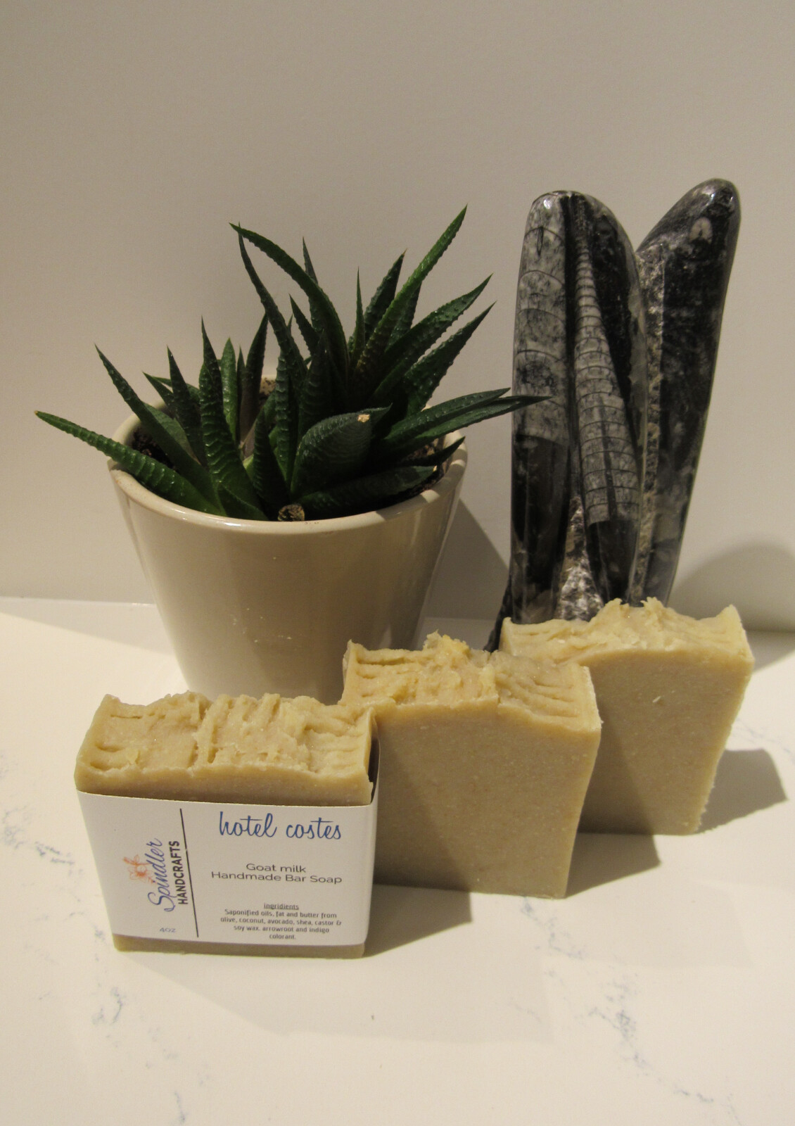 HOTEL COSTES – Moisturizing Handmade-Homemade Clay Bar Soap, GOAT Milk-wt. 4oz