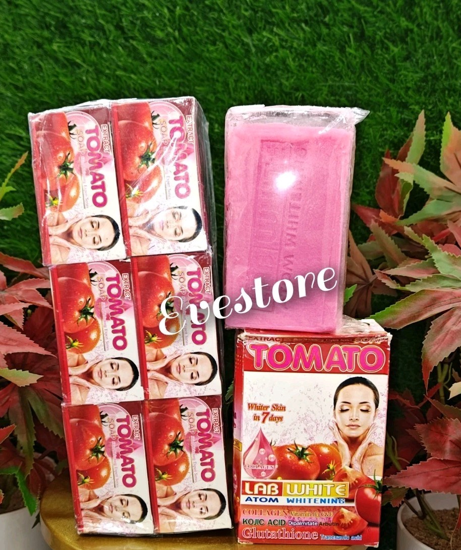 1× Bar Lab White Tomato Extract Atom Whitening Soap 7days