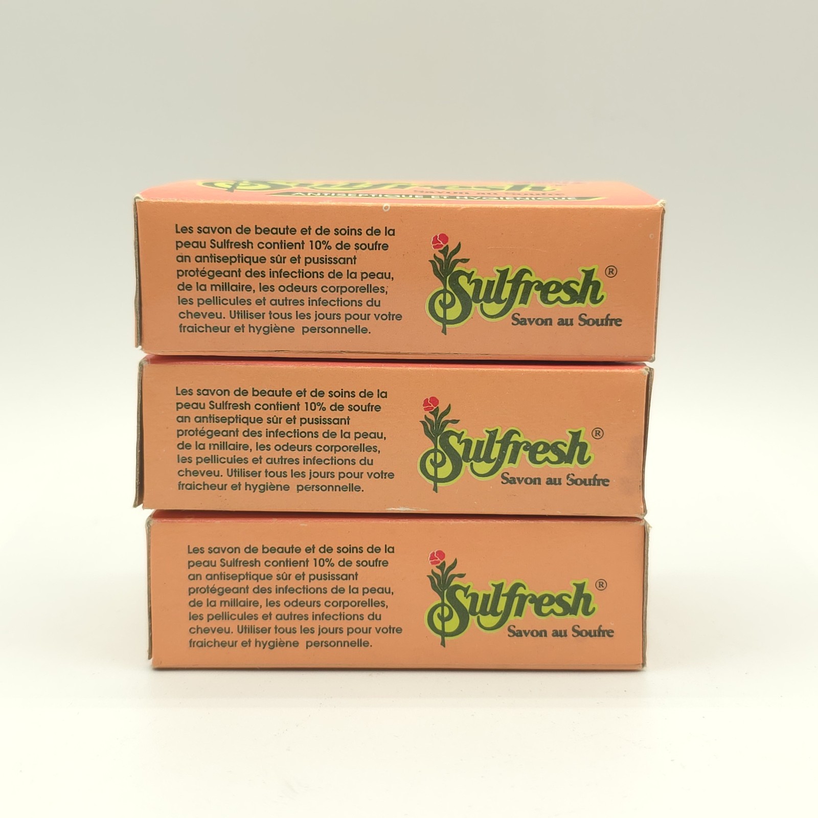3 Sulfresh Sulfur Soap 85g Bars Lot Antiseptic Medicated 10% Sulfur New Sealed