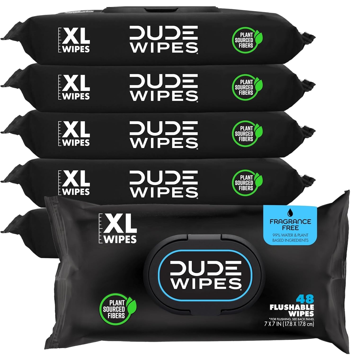 Plant-Based Extra-Large Flushable Wipes – Cleansing & Refreshing 288 Count