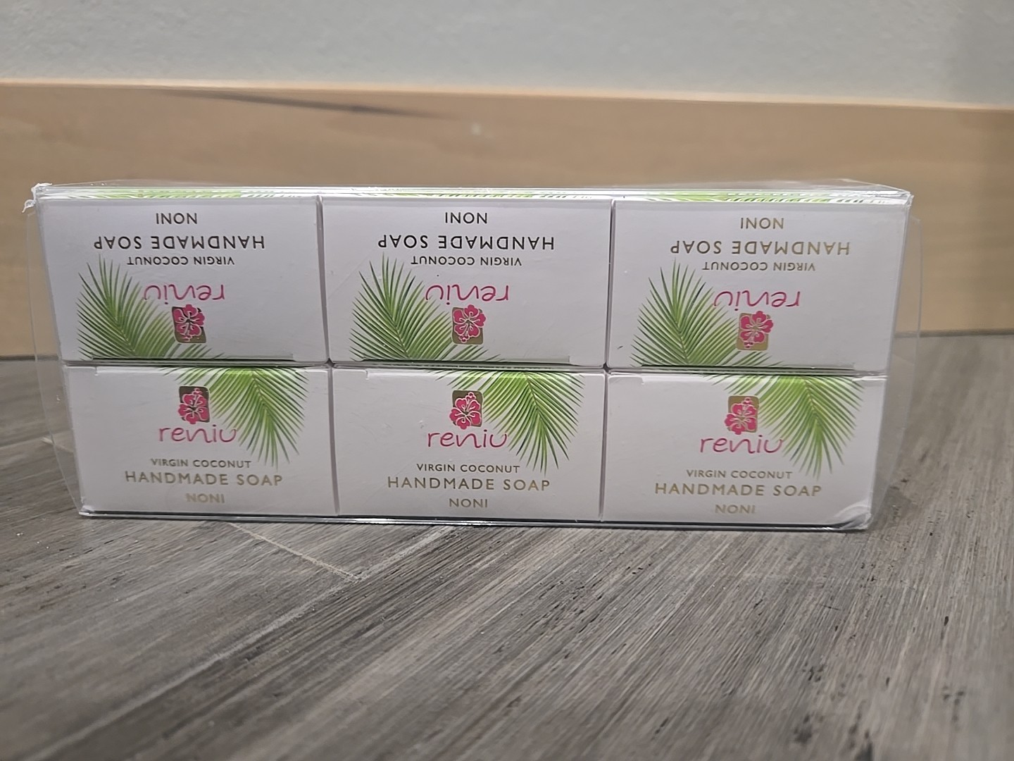 RENIU Handmade Coconut Soap NONI Infusion by PURE FIJI 6 Pack New/Sealed