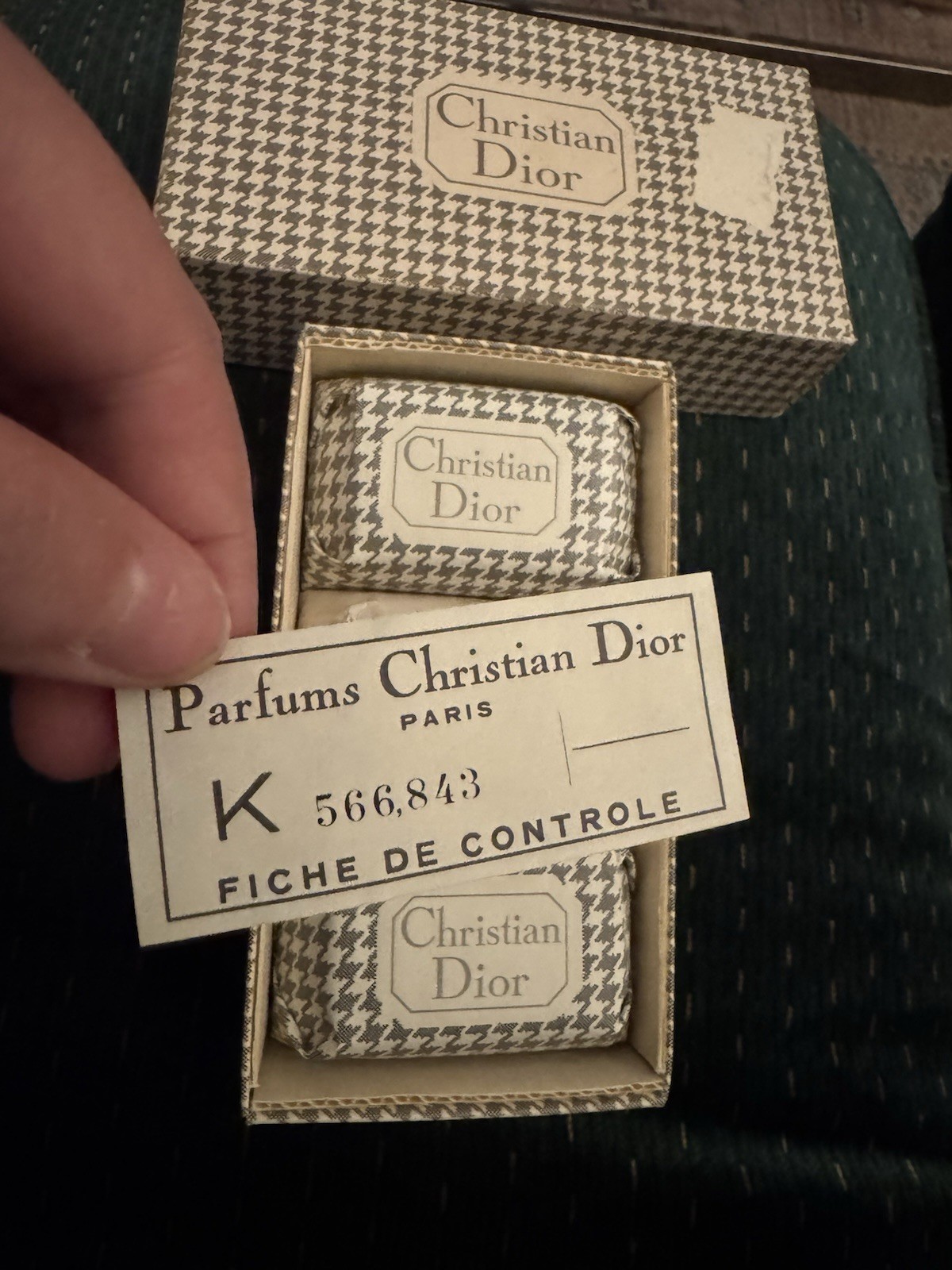 Miss Dior Vintage Soap Christian Dior Wrapped Scented Set Of 3 Bar Box NEW