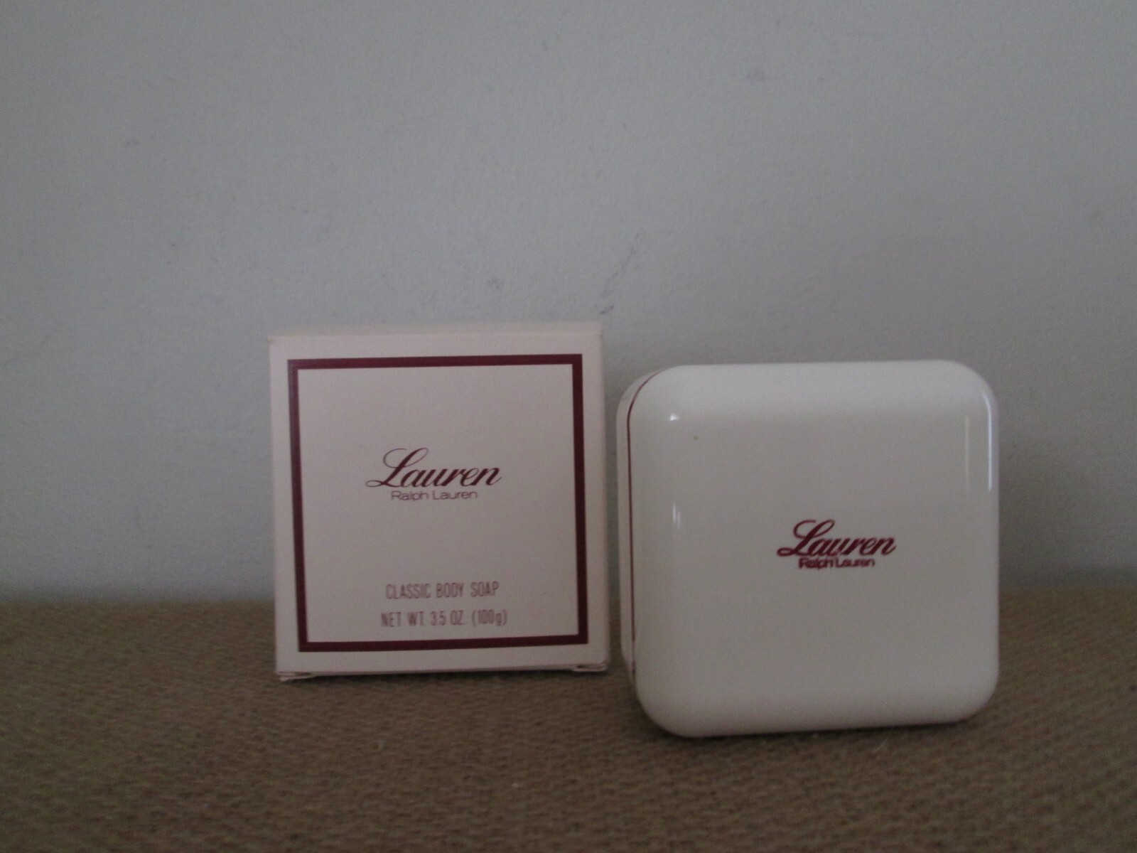 Vintage Lauren RALPH LAUREN Classic Body Soap New Sealed 3.5 Oz. With Case