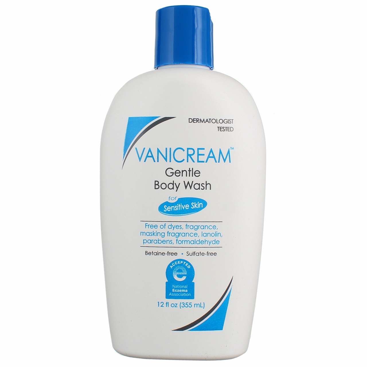 2 Pack Vanicream For Sensitive Skin Gentle Body Wash, 12 fl oz