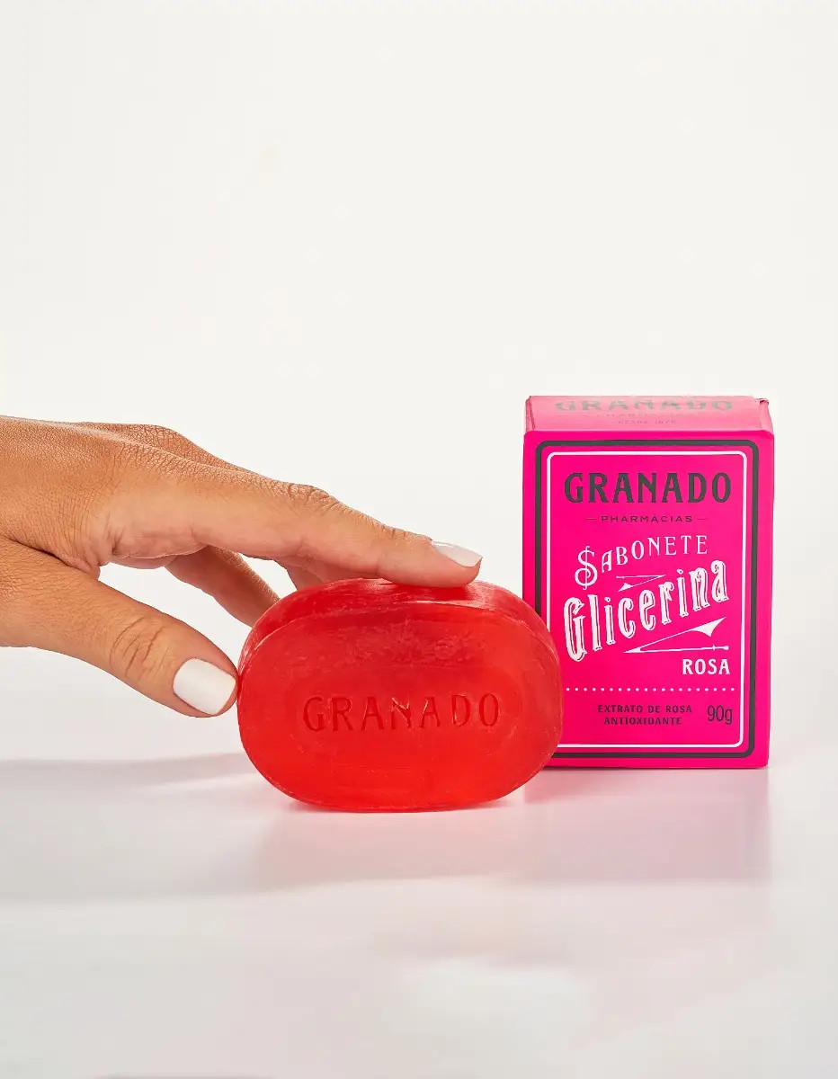 Granado Glycerin Bar Soap Rosa ( Rose Extract ) 90g / 3.17oz