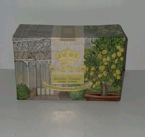 New! Lemon Bath Soap – Della Brevetto Tuscan Garden -Made In Italy – Sealed