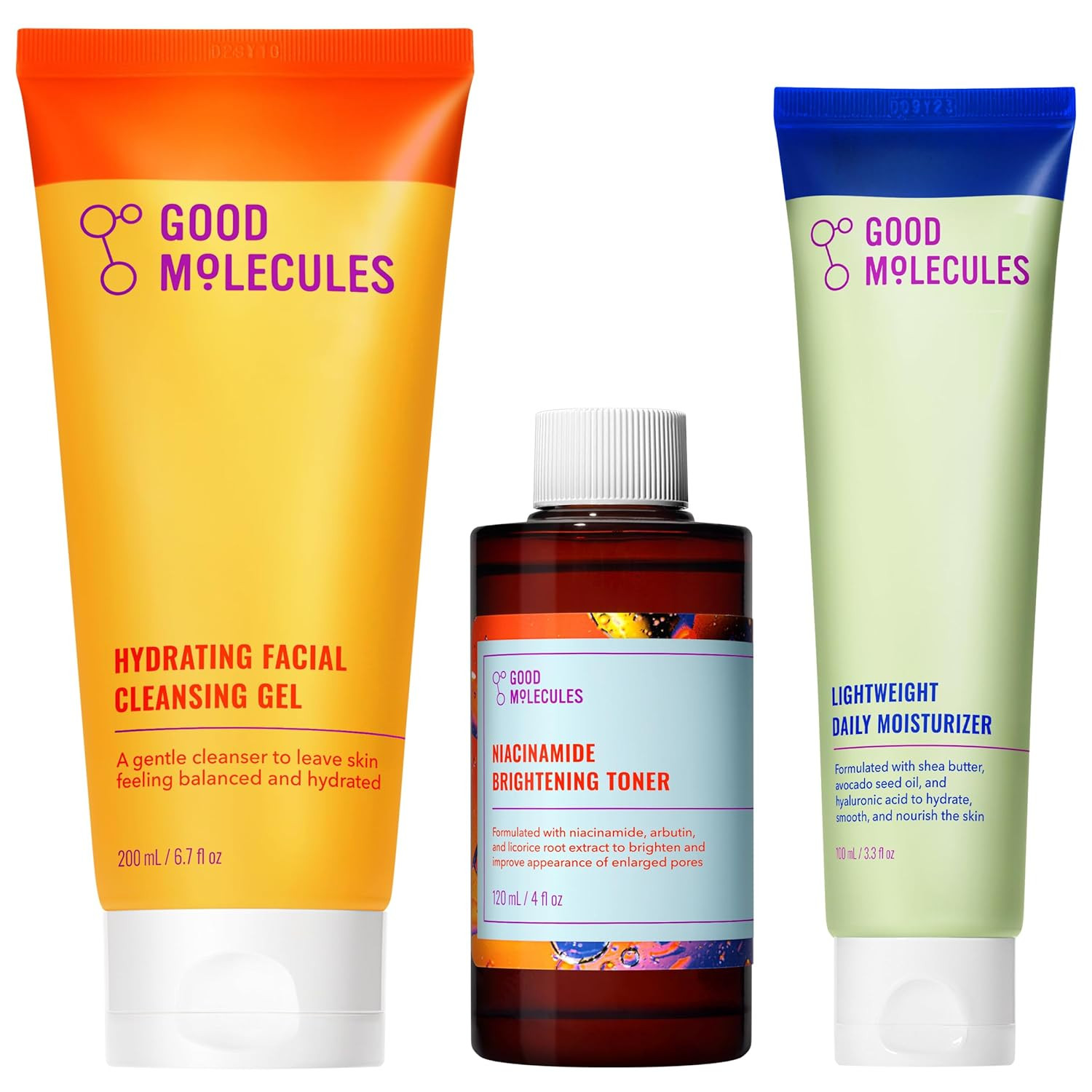 Cleanse, Tone & Moisturize Skincare Set – Hydrating Facial Cleansing Gel (200Ml)