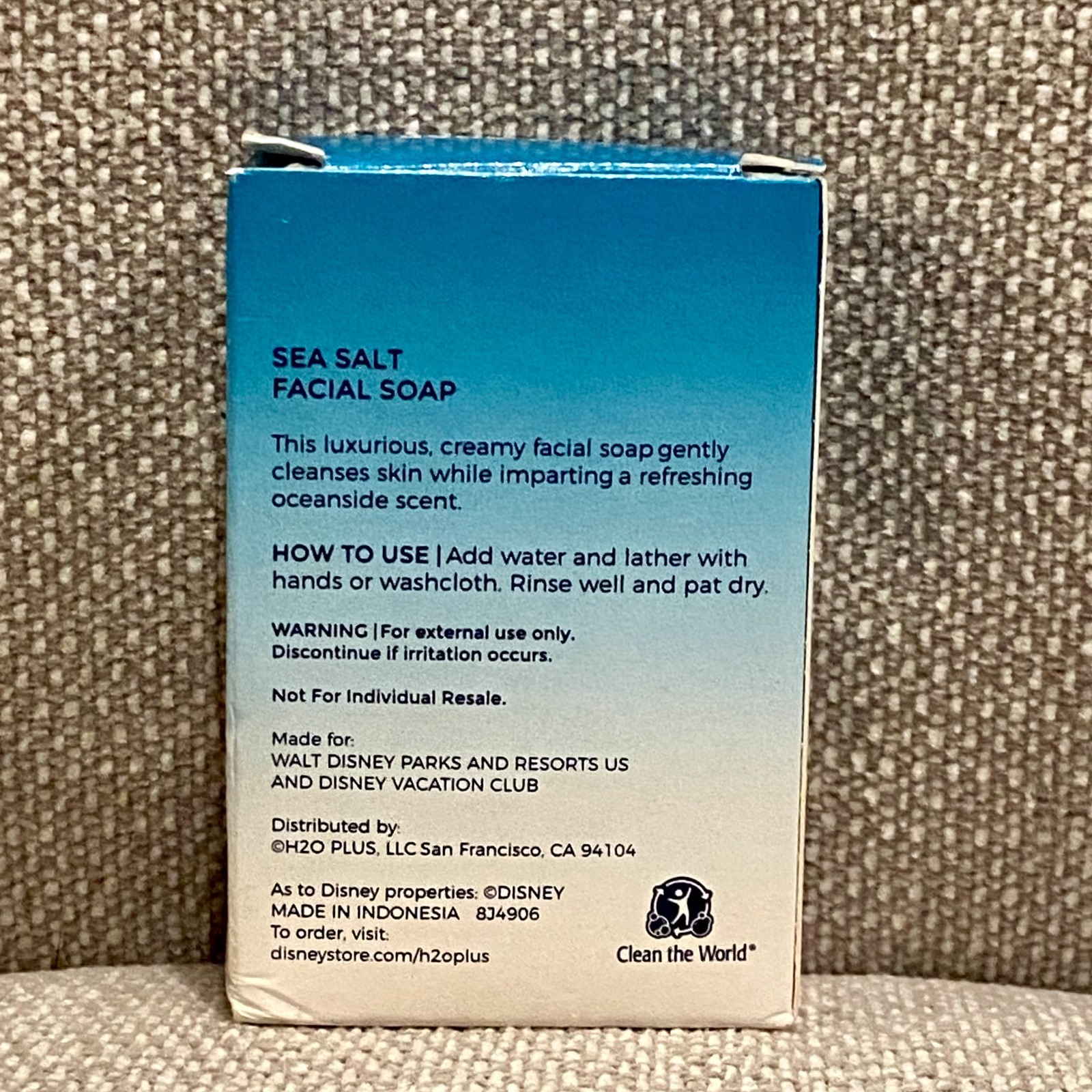 Disney Resorts H2O+ Beauty Sea Salt Facial Soap 1.5 Oz NIB