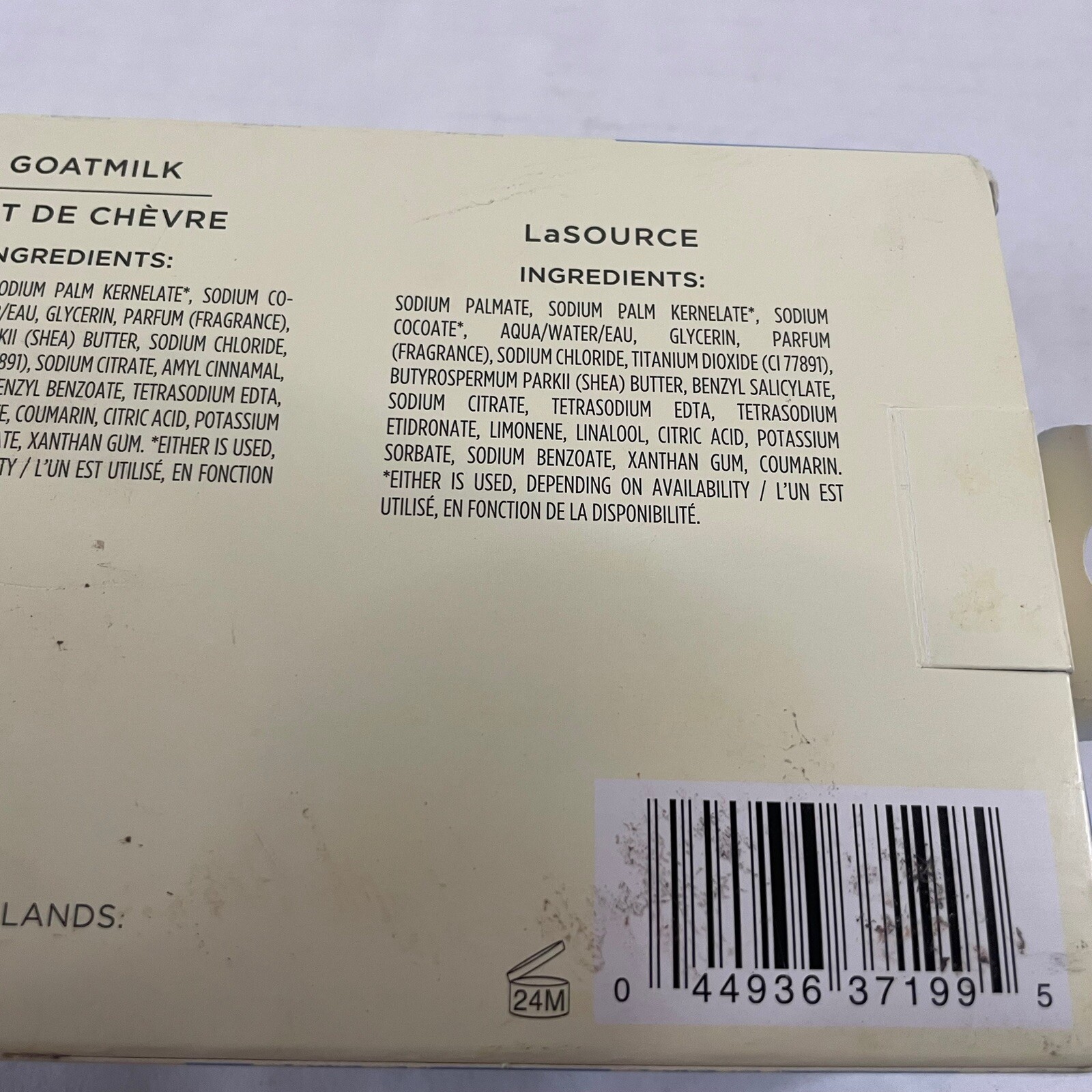 Crabtree & Evelyn Essentials Soap Trio La Source Goat Milk Gardener 6.5 Oz Each