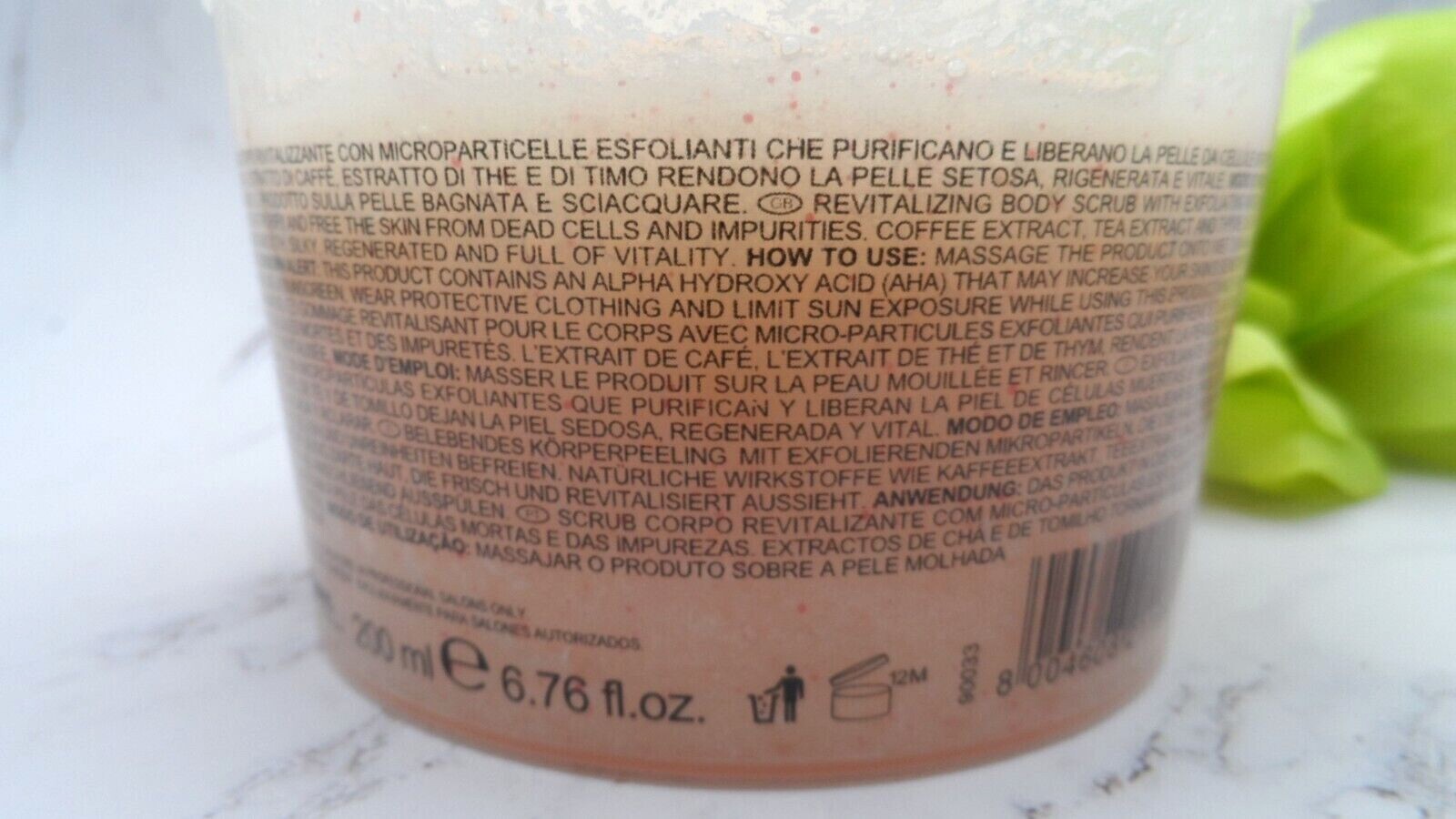 Davines Silkening Revitalizing Body Scrub Coffee & Tea Extr (200 ml) Qty: 1 or 6
