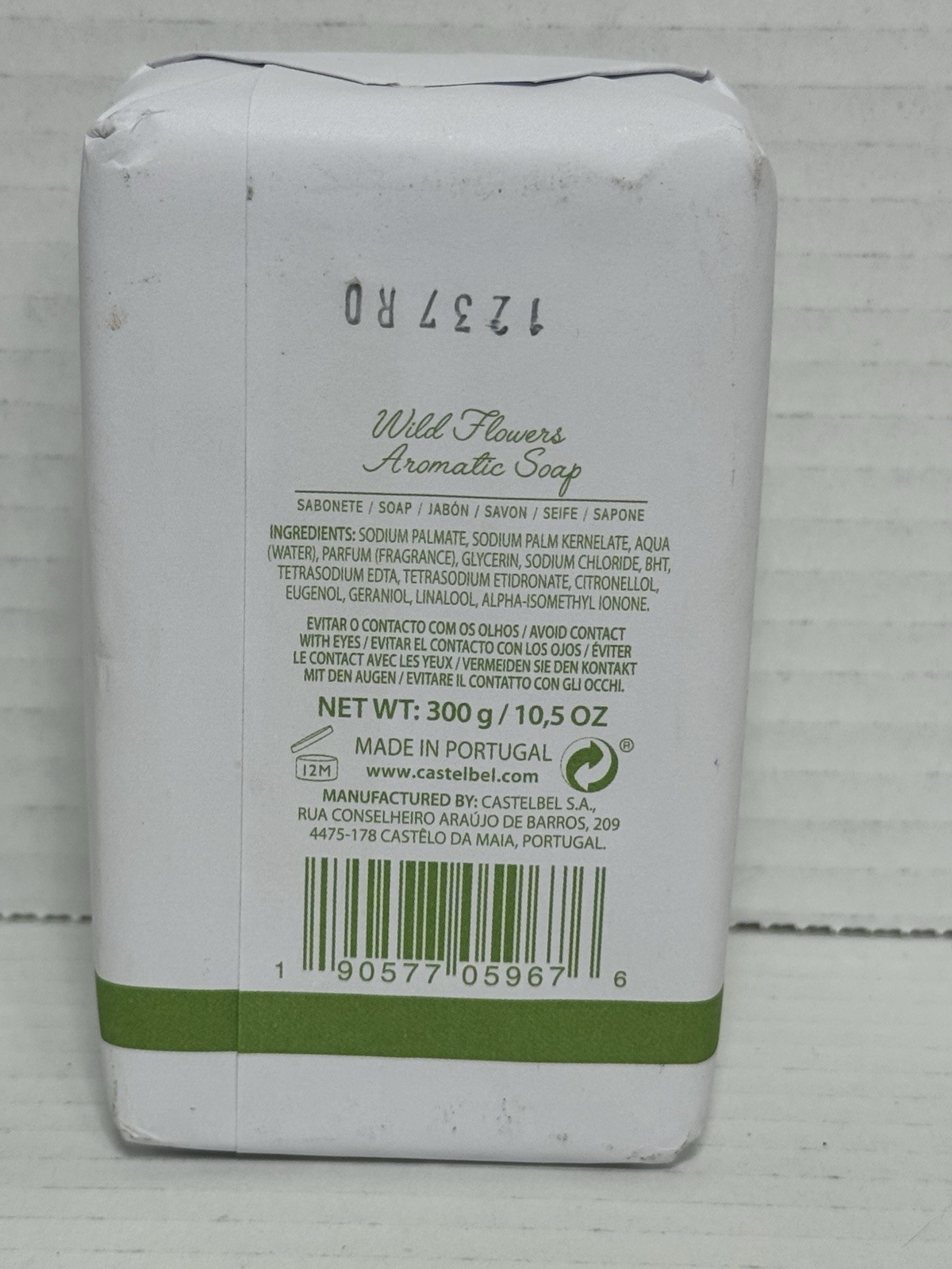Castelbel Porto Wild Flower Aromatic Soap Bar 10.5 oz Made In Portugal