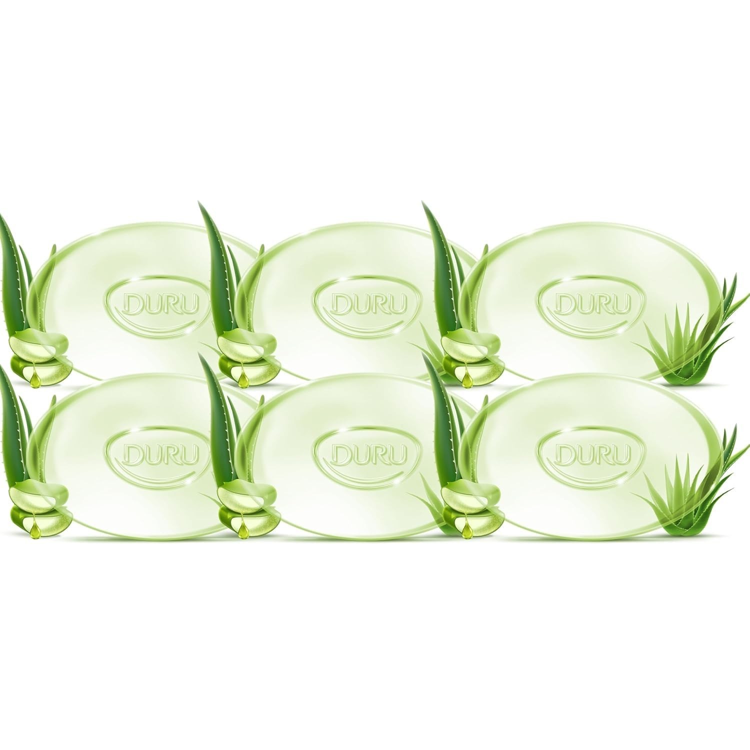 Aloe Vera Glycerin Soap Bar – Moisturizing, Vegan, Sensitive Skin – 6 Pack, Para