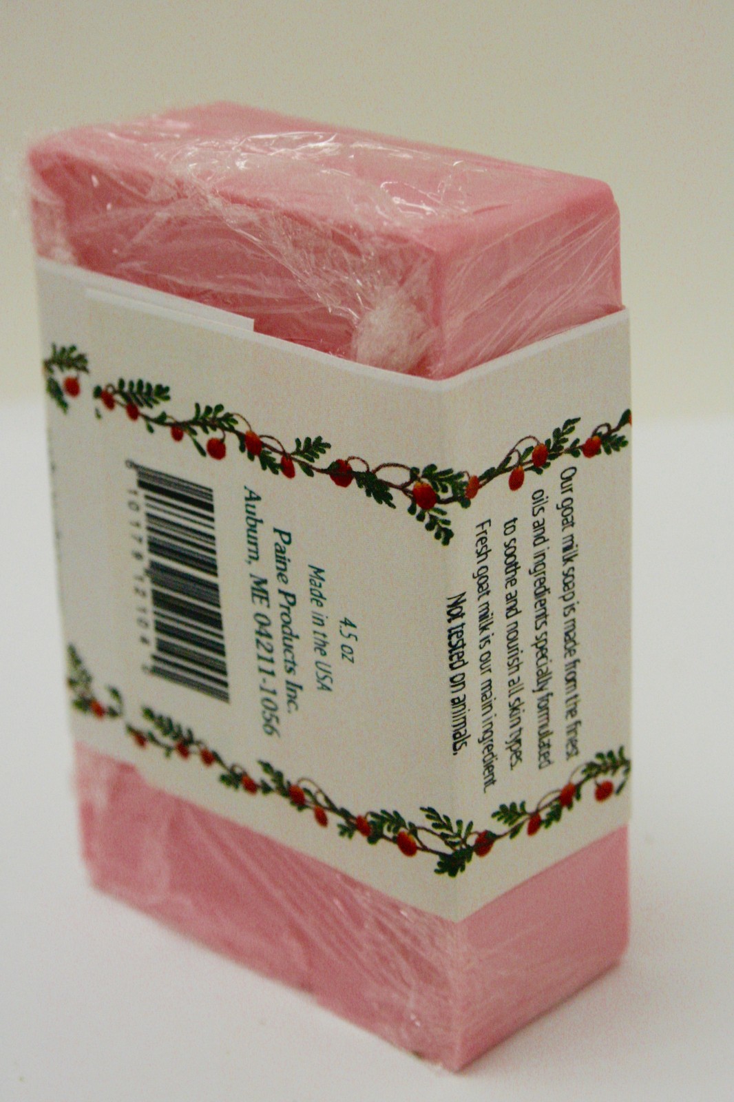 Paine’s CRANBERRY Premium Goat Milk Soap 4.5 oz bar fresh Maine made USA natural