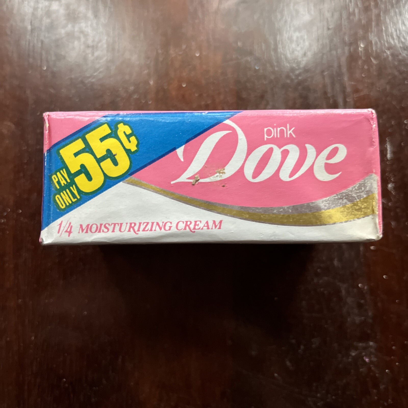 DOVE Beauty Pink White Vintage Bar Retro Prop Body Bath Sz. 3.5 oz NOS