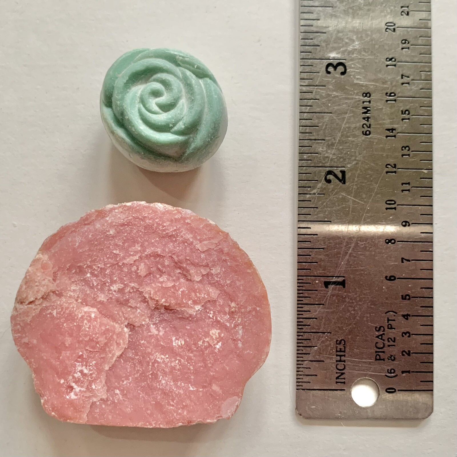 Lot of 9 Vintage Miniature Bathroom Soaps Fan Pineapple Shell Rose Cube Alwin