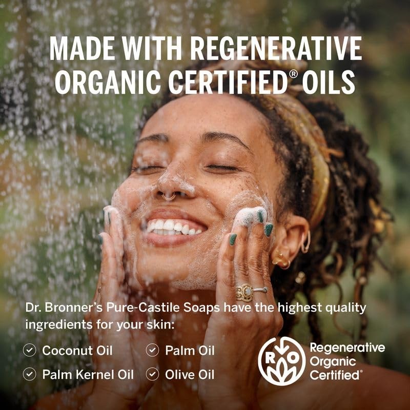 Dr. Bronner’s Magic Soaps Liquid Castile Soap Lavender 32 Oz