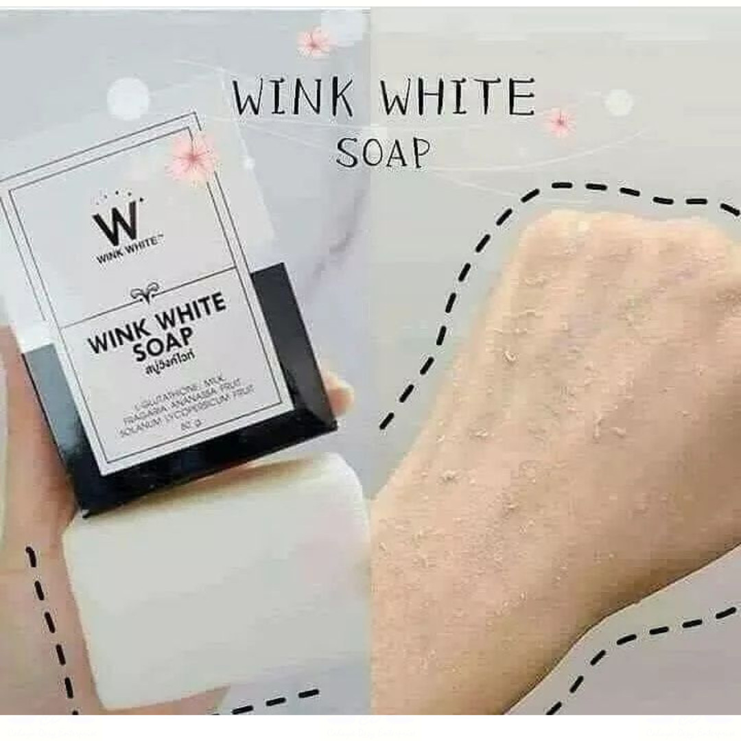 5 X Wink White Soap 80g Gluta Whitening Body Pure Face Lightening Skin Cleansing