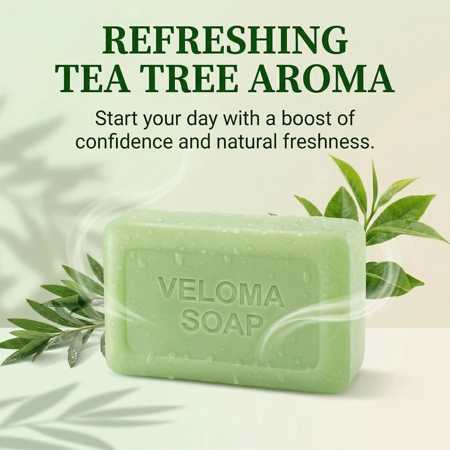 Veloma Antifungal Soap,Veloma Soap,Soothing Tea Tree & Eucalyptus, Deep Pore Cle