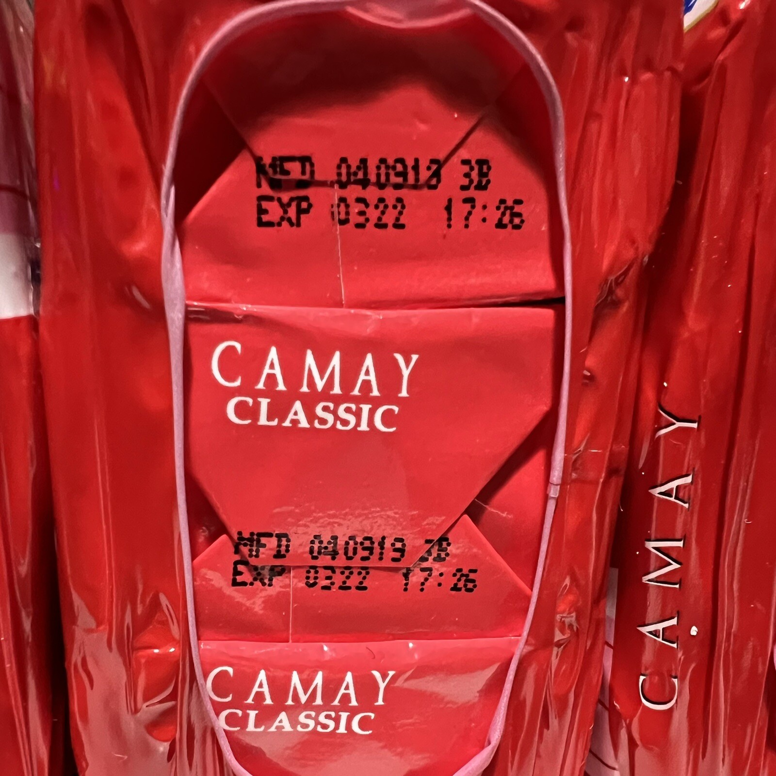Camay Classic Bath Soap w/ Talc 9 Bars 4.4oz Softly Scented Moisturizer *3/22