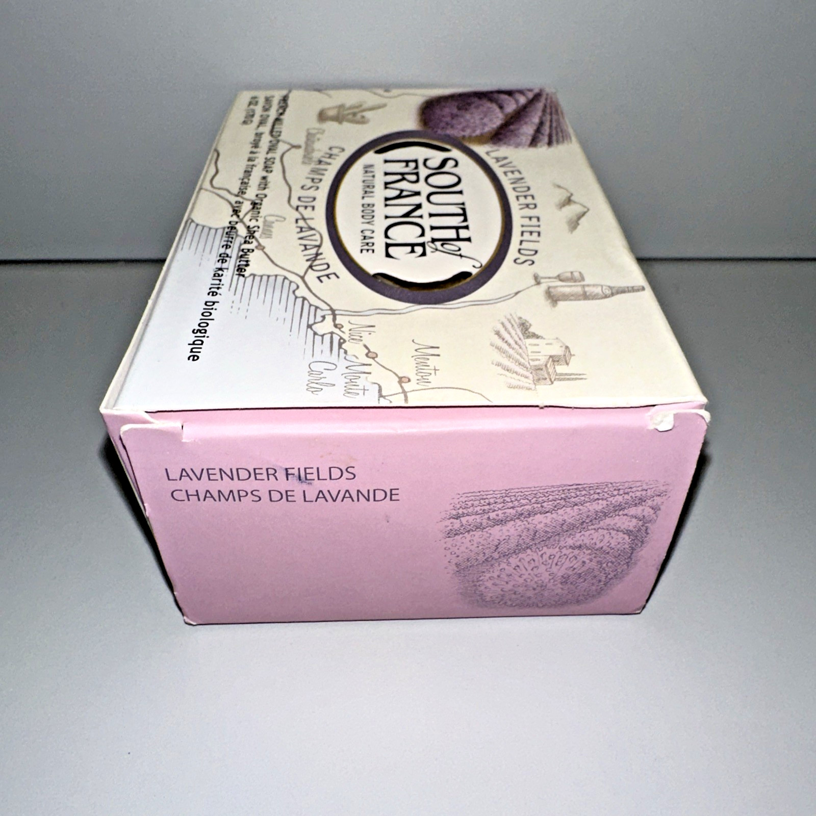 SOUTH OF FRANCE Lavender Fields French Milled Oval Bar Soap 6 oz