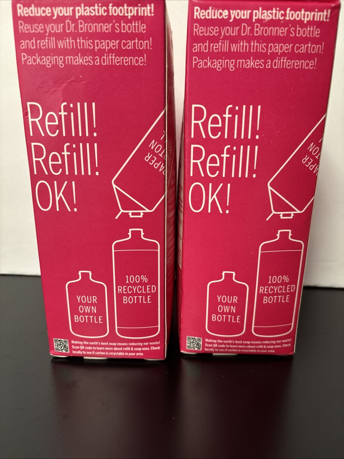 Lot Of 2 Pure Castile Liquid Soap Refill Rose 32 Oz