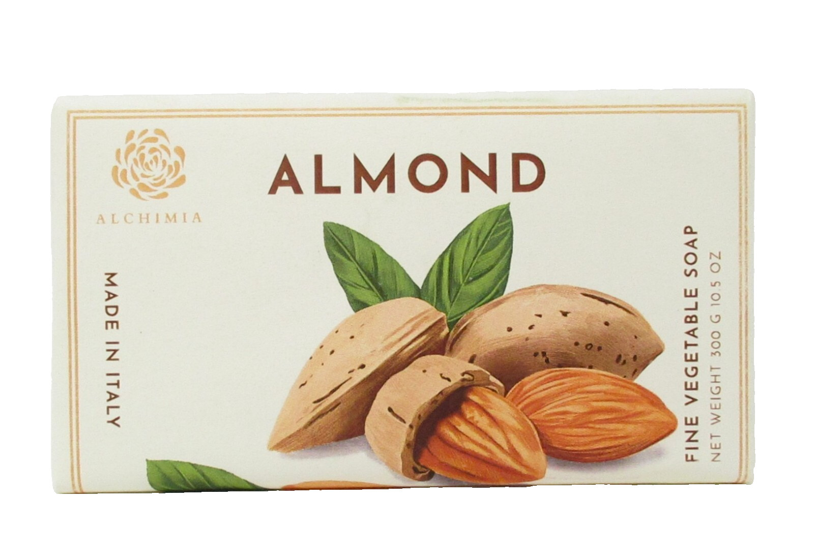 Alchimia Vegetable Bath Bar Soap Almond scented large 10.5oz made in Italy