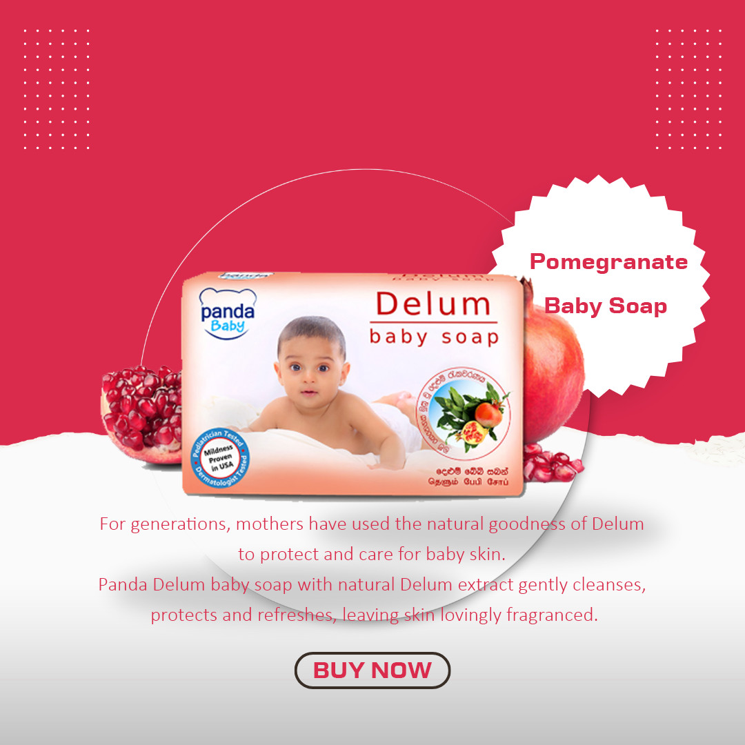 Herbal Panda Pomegranate Natural Baby Soap -75g -Free shipping