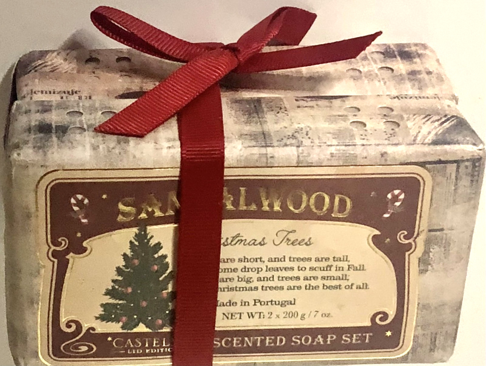Castelbel Set of Two Sandalwood Scented Soap Bars 2x300g/10.5Oz