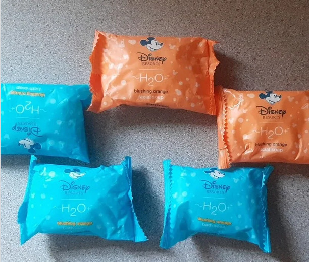 5 Lot Disney H2O Blushing Orange Bath & Facial Soap *No Import Fee/No Tariff!