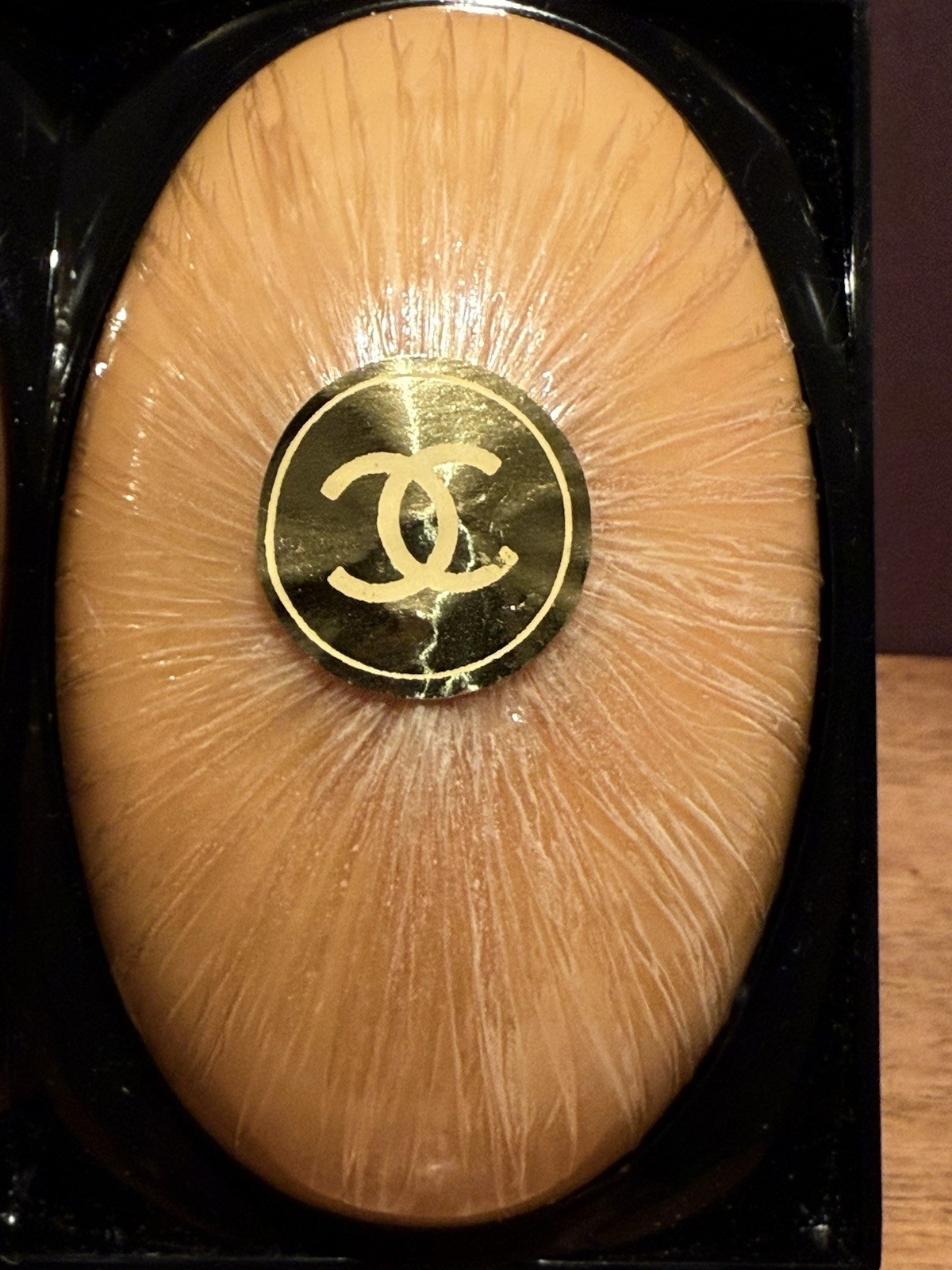 Vintage CHANEL Scented Perfume Oval Soap Plastic Case Set Of 2 Sealed SEE PHOTOS