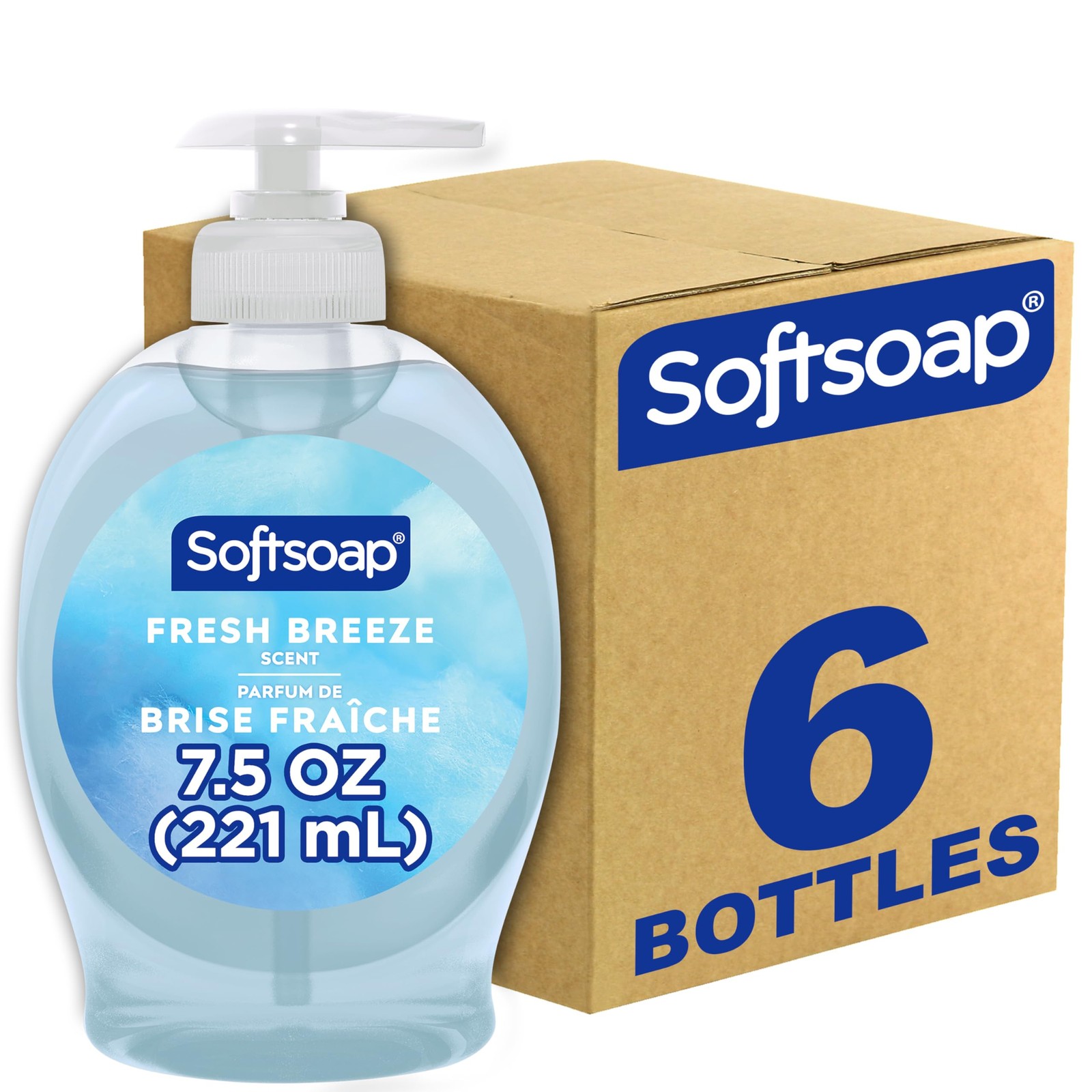 Softsoap Liquid Hand Soap, Fresh Breeze – 7.5 Fl Oz (Pack of 6),