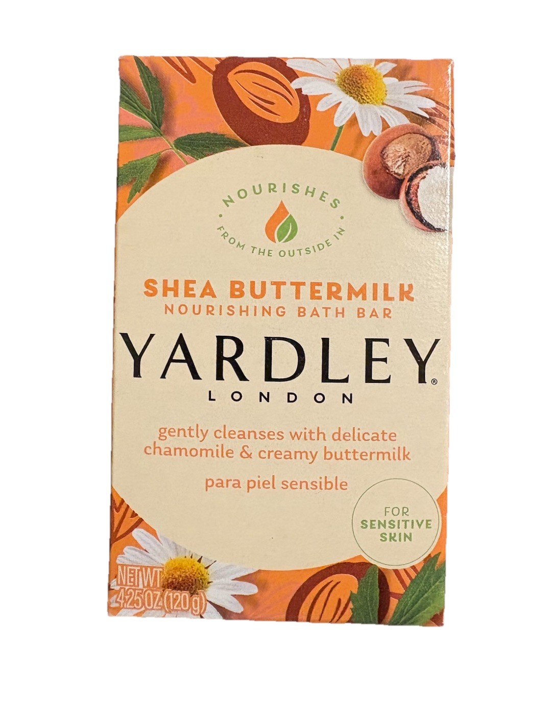Yardley London Shea Batter Milk Nourishing Bath Bar- 4.25oz 120 g