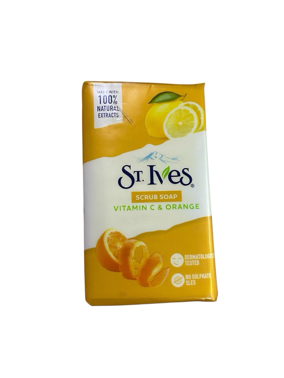 St Ives Scrub Soap 4 Bars Vitamin C & Orange New