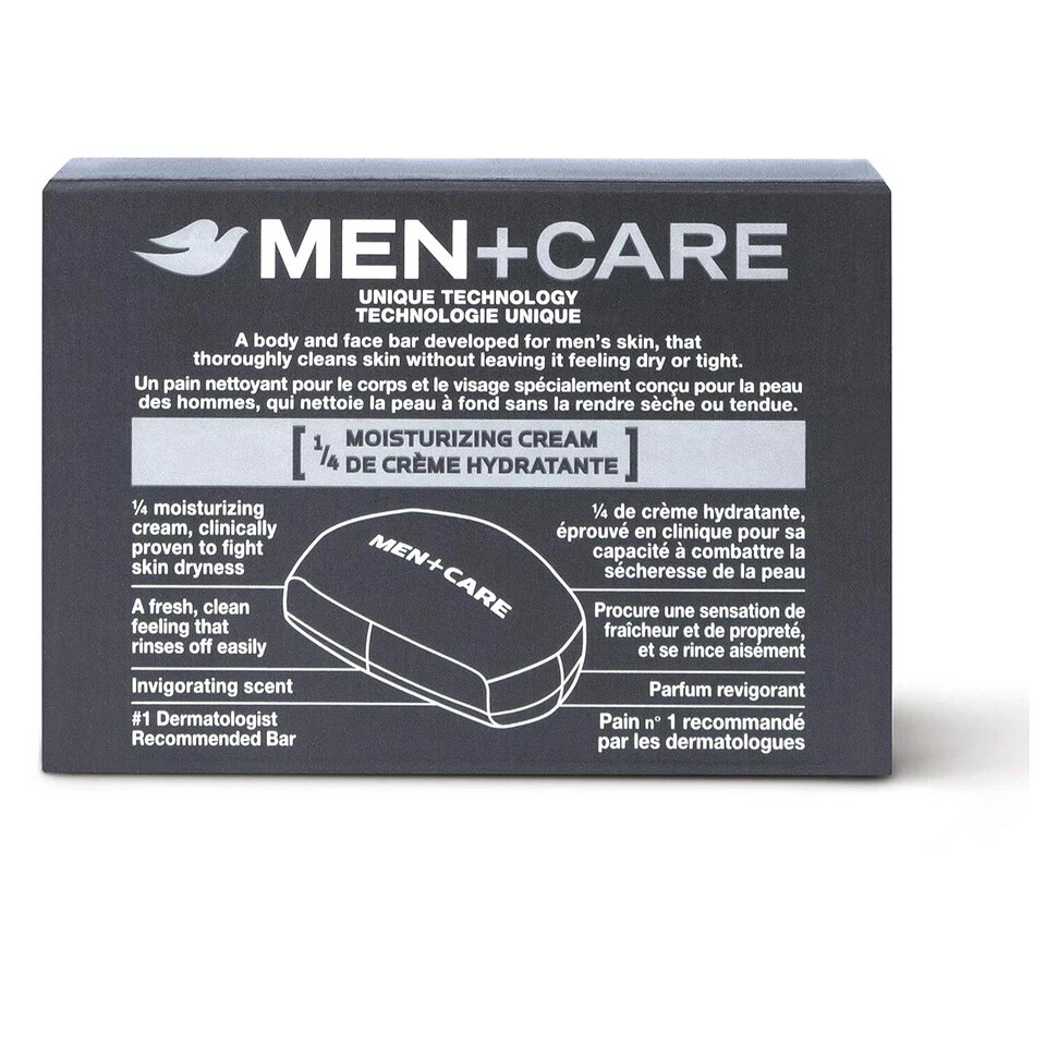 8-Bars Dove Men+Care Bar 3 in 1 Cleanser for Body, Face & Shaving 3.75 oz