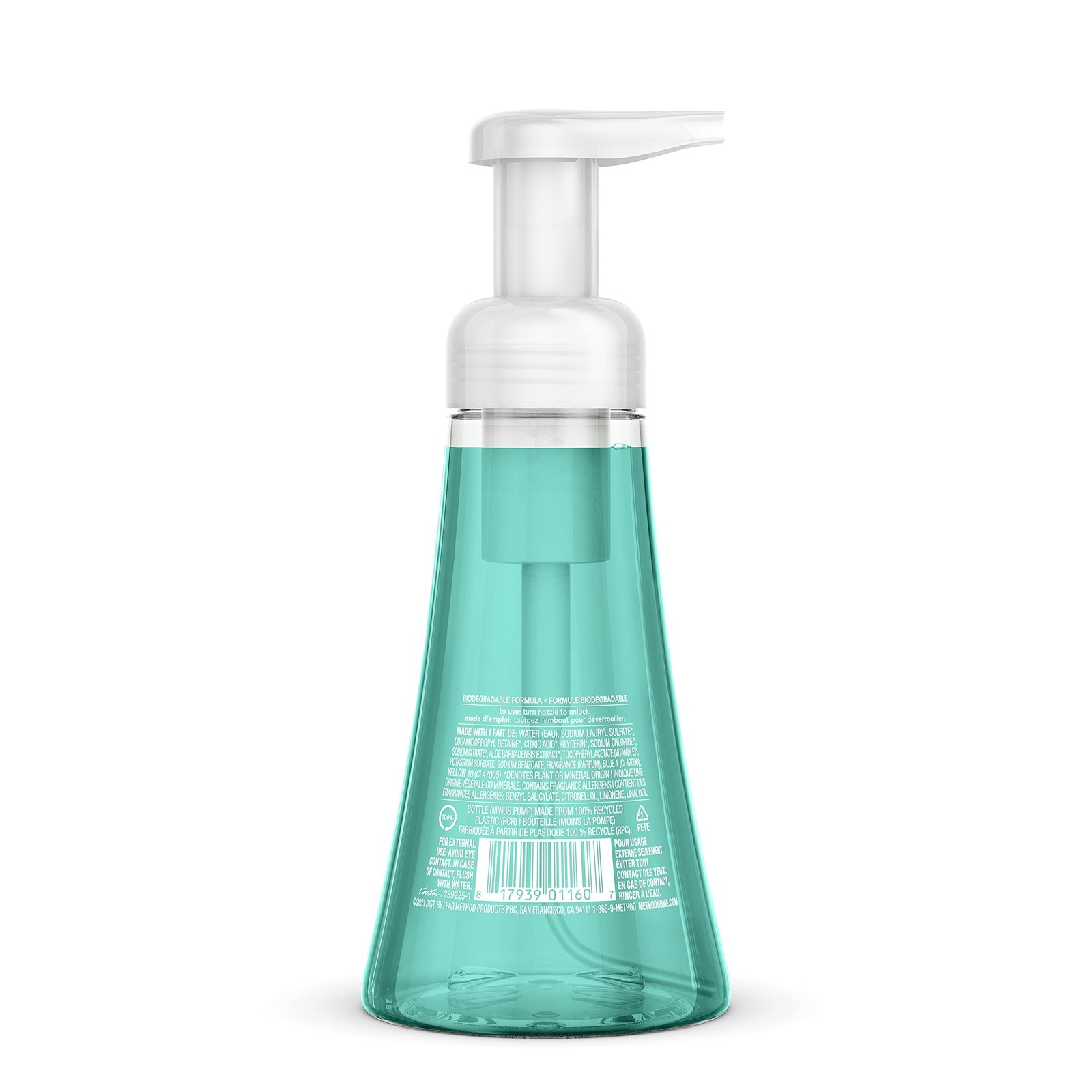 Method Foaming Hand Soap, Waterfall, Paraben 10 Fl Oz (Pack of 4), No Color