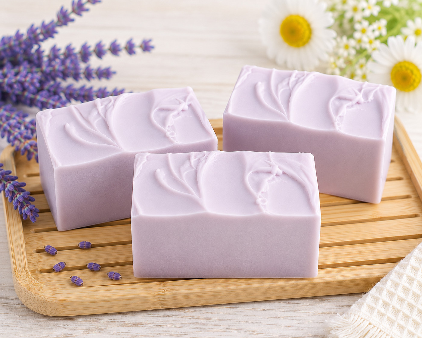 Lavender & Chamomile Handcrafted Luxury Goat Milk Soap | Natural Cold Process