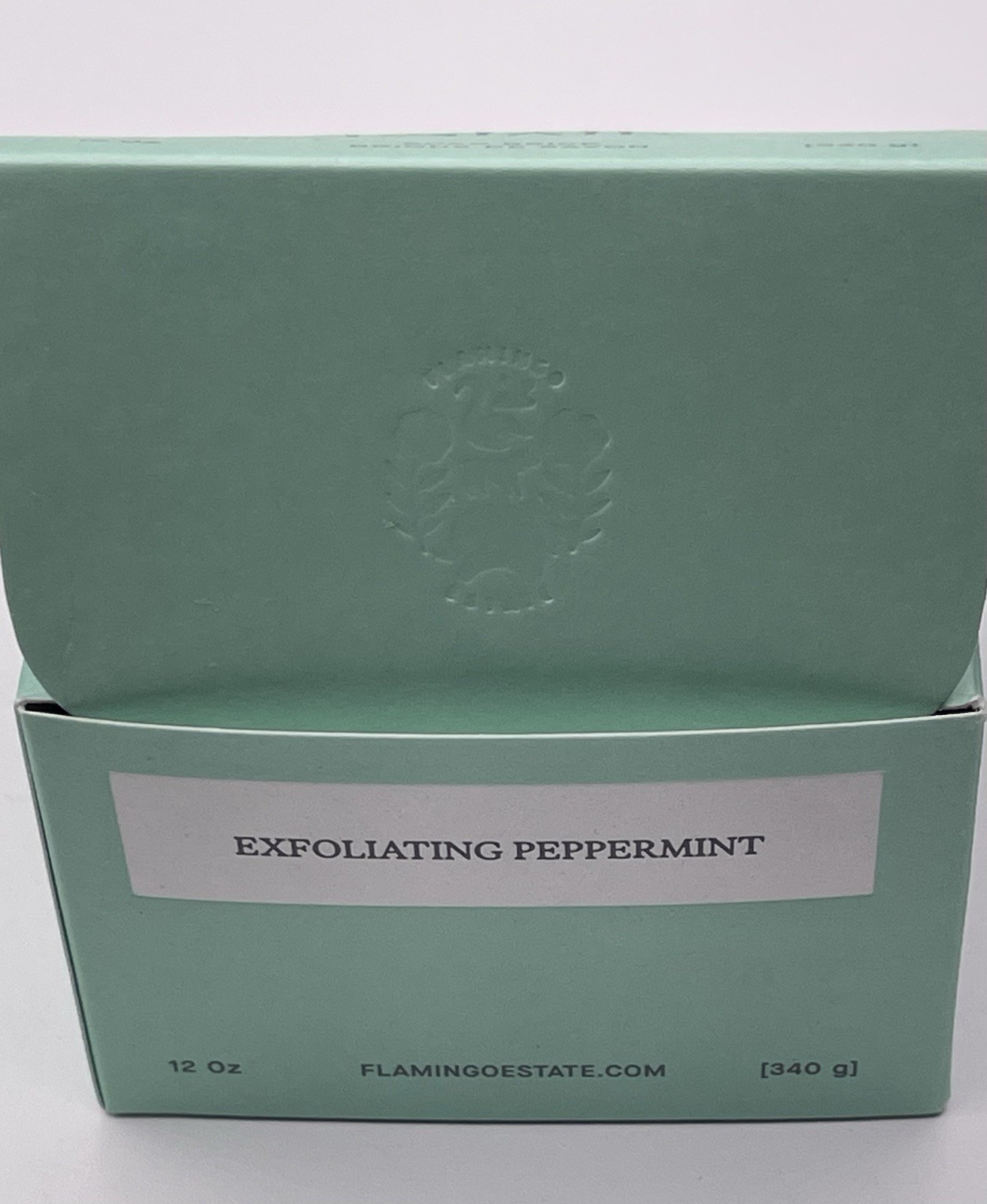 Flamingo Estate Exfoliating Peppermint Soap Brick 12oz Handmade LA